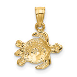 14K Turtle Pendant - K3-2E6E3309-8443