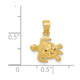 14K Turtle Pendant - K3-2E6E3309-8443