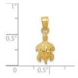 14K Turtle Pendant - K3-ECD56088-9567