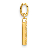 14k Twisted .05 ct. Diamond Initial N Charm