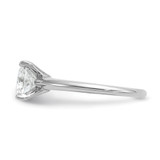 14k Two-tone 3 carat Lab Grown Diamond VS+ F+ Cushion Complete Solitare Engagement Ring