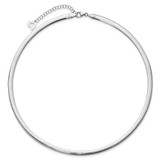 14k Two-tone 5mm Lightweight Reversible 18 inch Omega Necklace Plus 2 inch Heart Chain Extender