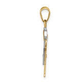 14k Two-tone AA Diamond Kid Pendant - XK-B066BCE3-1958