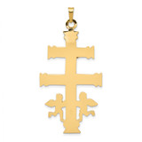 14k Two-tone Cara Vaca Crucifix Pendant - C1-362D8AE9-9798