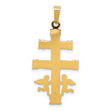 14k Two-tone Cara Vaca Crucifix Pendant - XR-33163960-3469