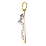 14K Two-tone Crucifix Charm - CG-C0ECB51C-5202