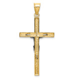 14k Two-tone Crucifix Pendant - D1-5DECF05E-8820