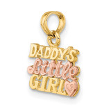 14k Two-Tone DADDY'S LITTLE GIRL Charm