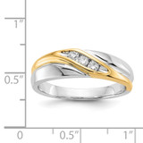 14k Two-tone Diamond Mens Ring - RM-817CB32E-2248