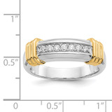 14k Two-tone Diamond Mens Ring - RM-92ABBA2C-6197