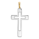 14k Two-tone Fancy Cross Pendant - K1-B56610B0-2578