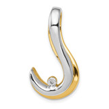 14k Two-Tone Fancy Diamond Slide Peg Mtg - XS-853A9F54-5498