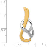 14k Two-Tone Fancy Omega Slide - SL-77846ACD-6383