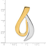 14k Two-tone Fits up to 6mm Omega, 8mm Reversible, Omega Slide - SL-0095F1AF-9111