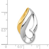 14k Two-tone Fits up to 6mm Omega, 8mm Reversible, Omega Slide - SL-9521B798-3913