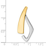14k Two-tone Fits up to 6mm Omega, 8mm Reversible, Omega Slide - SL-DB89A336-6009