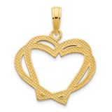 14k  Heart in a Heart Pendant - D5-63DA1A26-7387