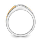 14k Two-tone Gold Diamond Mens Ring - RM-1735EF18-8101
