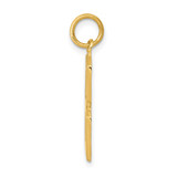 14k  Large Polished Number 8 Charm