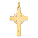 14k Two-Tone Hollow INRI Crucifix Pendent - XR-E7AF8EA7-3446