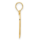 14k  Open Heart Pendant