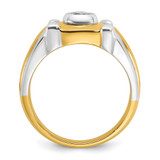14k Two-tone IBGoodman Men's 1/2 carat Diamond Complete Ring - B5-1EB759AD-4447