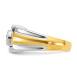 14k Two-tone IBGoodman Men's 1/2 carat Diamond Complete Ring - B5-1EB759AD-4447