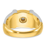 14k Two-tone IBGoodman Men's 1/2 carat Diamond Complete Ring - B5-1EB759AD-4447