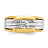 14k Two-tone IBGoodman Men's 1/2 carat Diamond Complete Ring - B5-45A9E345-9138