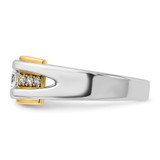 14k Two-tone IBGoodman Men's 1/2 carat Diamond Complete Ring - B6-EADD4C51-6227