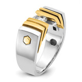 14k Two-tone IBGoodman Men's Diamond Ring Mounting - B5-0367173D-7318