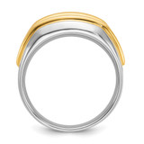 14k Two-tone IBGoodman Men's Diamond Ring Mounting - B6-D427C151-8773