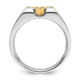 14k Two-tone IBGoodman Men's Diamond Ring Mounting - B6-DCBD9BFF-7978