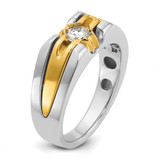 14k Two-tone IBGoodman Men's Diamond Ring Mounting - B6-DCBD9BFF-7978