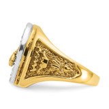 14k Two-tone IBGoodman Men's Horse and Horseshoe 1/2 carat Diamond Complete Ring
