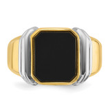 14k Two-tone IBGoodman Men's Onyx Ring Mounting