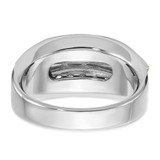 14k Two-tone IBGoodman Men's Polished 2-Row Ring Mounting