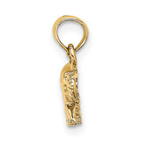 14K  Polished Small Elephant Charm