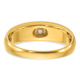 14k Two-tone IBGoodman Men's Polished and Satin Diamond Ring Mounting - B6-5084E14D-1068
