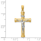 14K Two-Tone Inri Crucifix