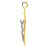 14k Two-tone INRI Crucifix Pendant - D3-1157DBE8-1085