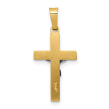 14k Two-tone INRI Hollow Crucifix Pendant - XR-70D4D248-8694