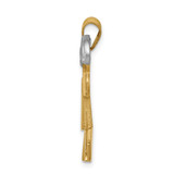 14k Two-Tone Large Double Boys Engravable Charm - XK-E824160A-8249