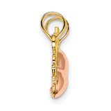14k Two-Tone MOTHER and DAUGHTER Break-Apart Hearts Charm