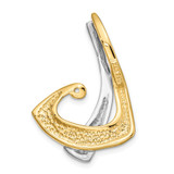 14k Two-Tone Peg Set Diamond Slide Mtg - XS-D27CC862-4196