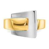 14k Two-tone Polished Buckle Ring - K1-1250B9FD-8382