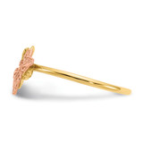 14k Two-Tone Polished Butterfly Ring - K5-2F4DEF56-3481