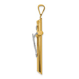 14k Two-Tone Polished Crucifix Pendant - K6-D4F5E0C2-4844