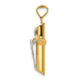 14k Two-Tone Polished Crucifix Pendant - K6-D772EB1C-4863