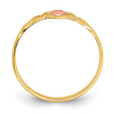 14k Two-Tone Polished Hearts Ring